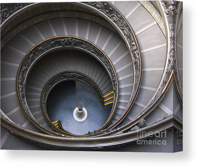 Vatican Canvas Print featuring the photograph Heart of the Vatican Museum by Sandra Bronstein