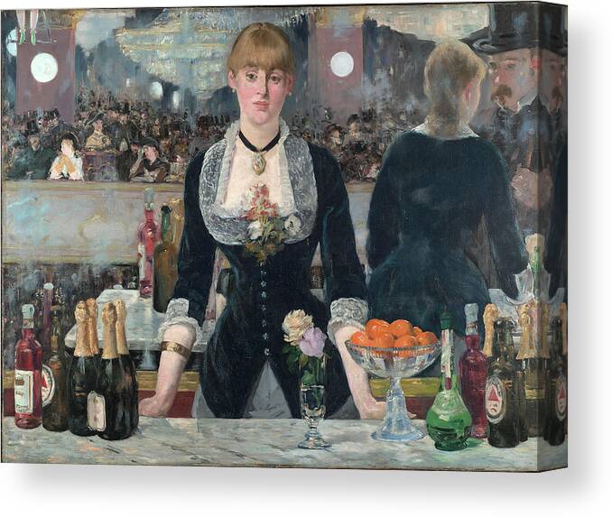 Il bar delle Folies Bergère Stampa Fine Art su tela Canvas Édouard Manet 