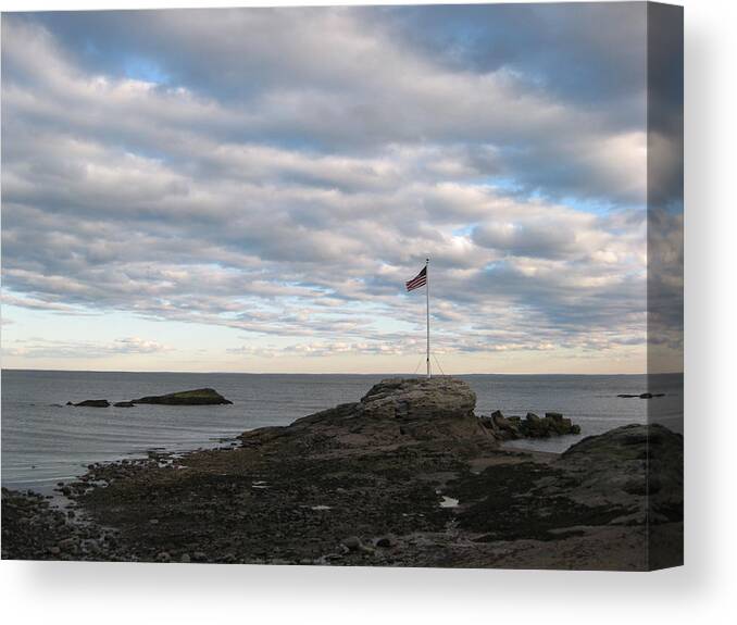 Landscape Canvas Print featuring the photograph Anchor Beach #2 by John Scates
