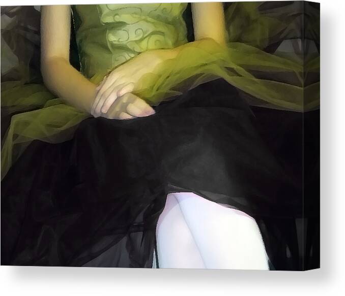 Abstract Canvas Print featuring the photograph Ballerina Lap 2 #1 by Angelina Tamez