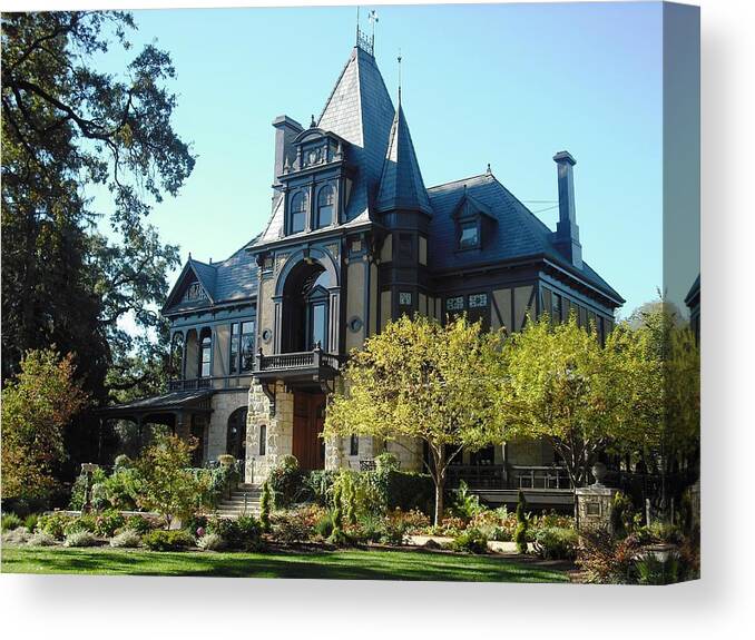 Beringer Canvas Print featuring the photograph Beringer Brothers Winery Saint Helena #1 by Kelly Manning