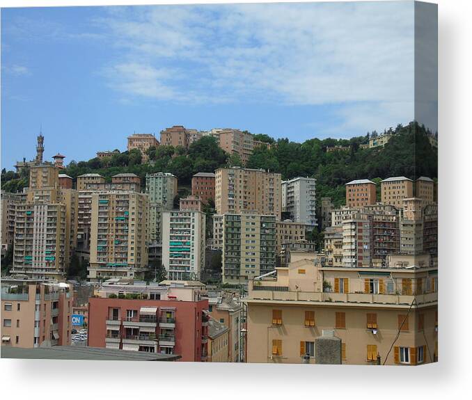 Italy Canvas Print featuring the photograph Cityscape #1 by Yohana Negusse
