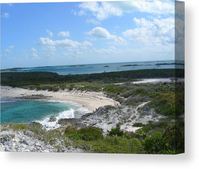 Landscape Canvas Print featuring the photograph Exumas #1 by Jean Wolfrum