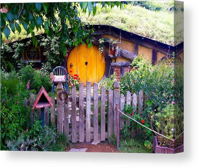 Hobbit's Front Gate Canvas Print featuring the photograph Hobbit's Front Gate by Kathy Kelly