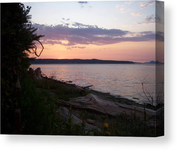 Beach Canvas Print featuring the photograph Island Sunset #1 by Ken Day