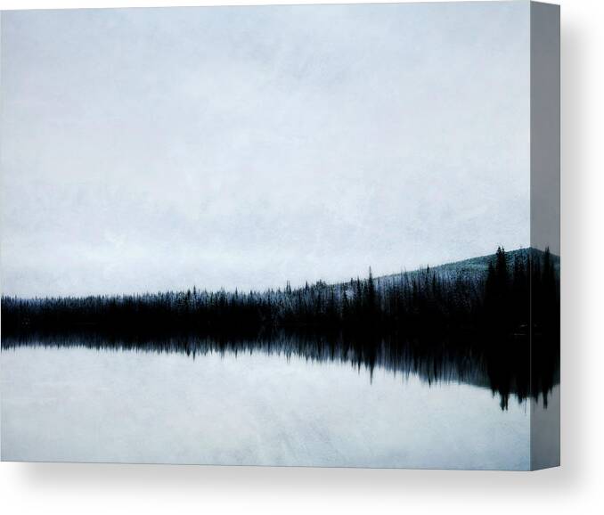 Winter Canvas Print featuring the photograph Lac Le Jeune #1 by Theresa Tahara