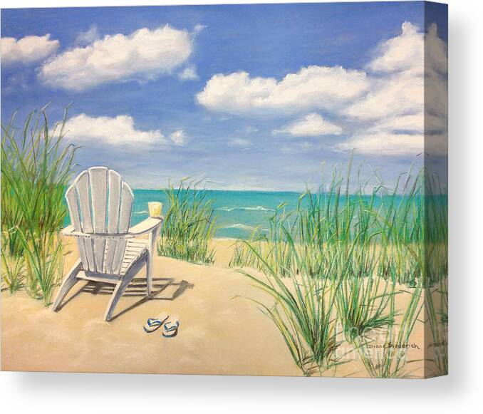 Beach Canvas Print featuring the photograph Life is a Beach #1 by Diane Diederich