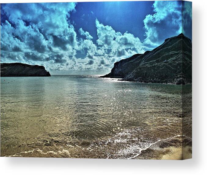 Seascapes Canvas Print featuring the photograph Lulworth Cove #2 by Richard Denyer