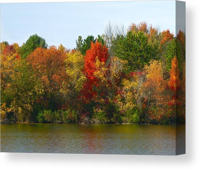 Hovind Canvas Print featuring the photograph Michigan Fall Colors #1 by Scott Hovind