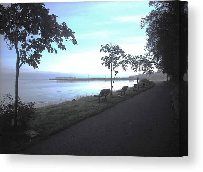 Port Angeles Canvas Print featuring the photograph Olympic Discovery Trail Port Angeles #1 by Kelly Manning