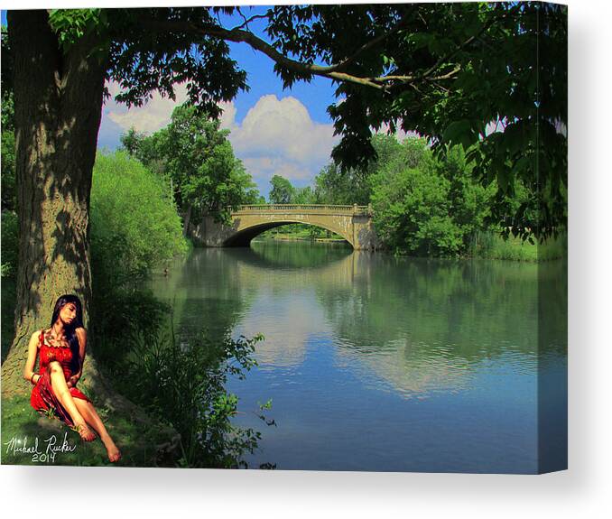 River Canvas Print featuring the photograph Psalm 23 #1 by Michael Rucker
