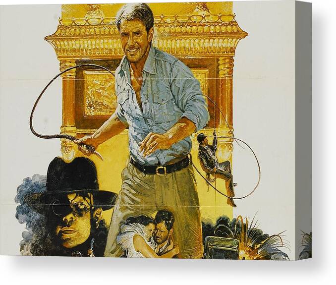 Raiders Of The Lost Ark Canvas Print featuring the digital art Raiders of the Lost Ark #1 by Maye Loeser