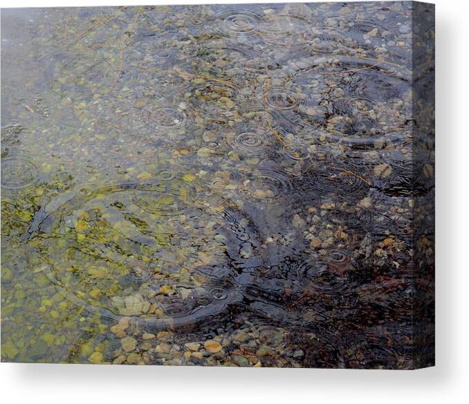Abstract Canvas Print featuring the digital art Ripples #1 by Lyle Crump