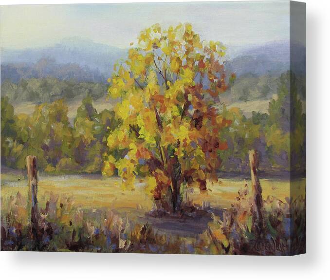 Fall Canvas Print featuring the painting Shades of Autumn by Karen Ilari