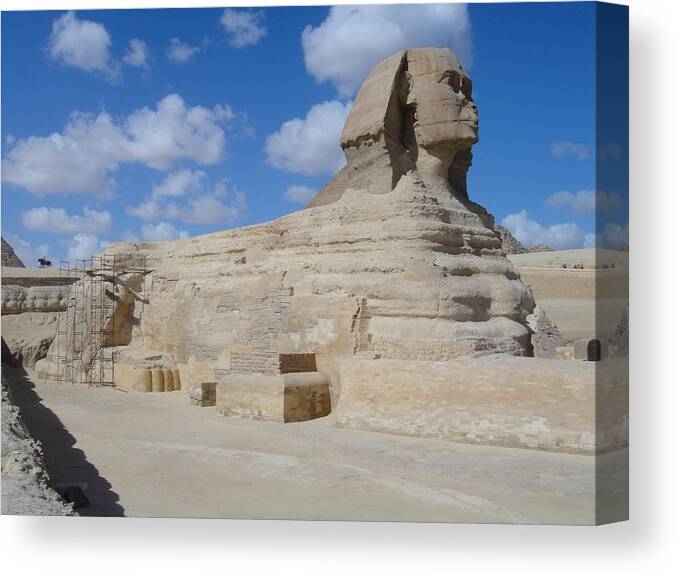 Africa Canvas Print featuring the photograph Sphinx #1 by Richard Deurer