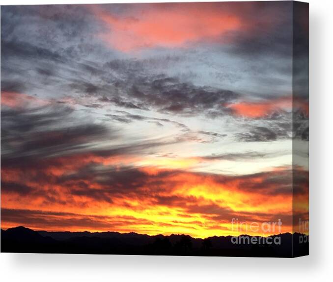 Sunrise Canvas Print featuring the photograph Sunrise Collection #4 by Kate Purdy