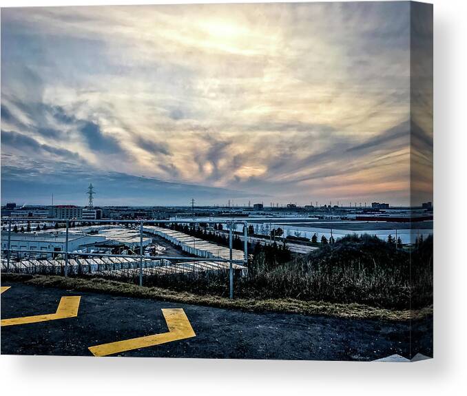 Arrow Symbol Canvas Print featuring the photograph Sunset #10 by SAURAVphoto Online Store