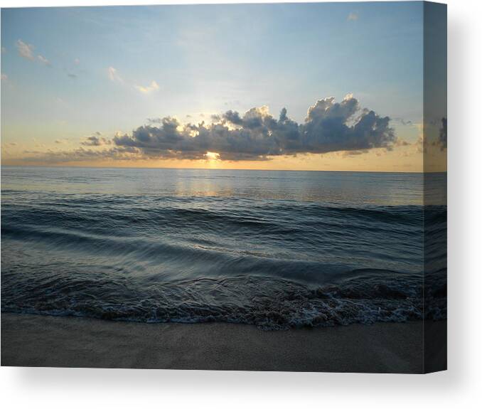 Sunrise Canvas Print featuring the photograph 11-11-11 by Sheila Silverstein