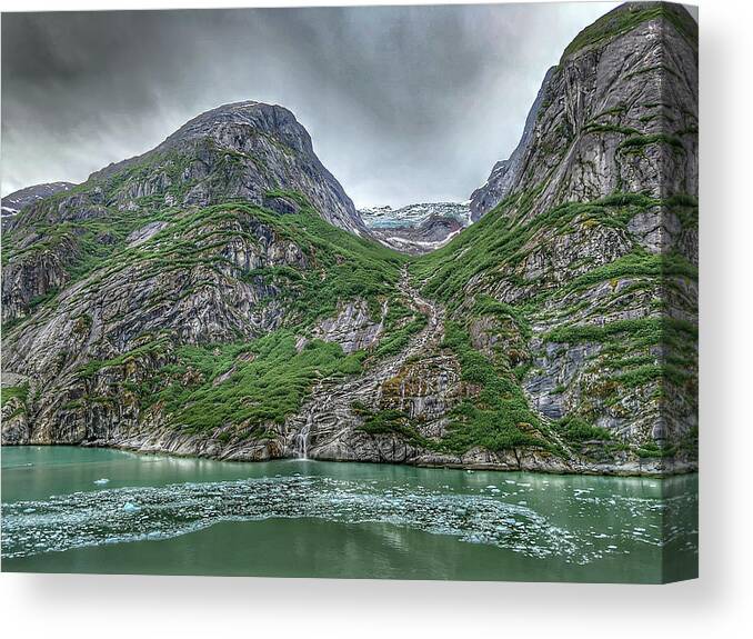 Arm Canvas Print featuring the photograph Tracy Arm Fjord Sawyer Glacier #11 by Alex Grichenko