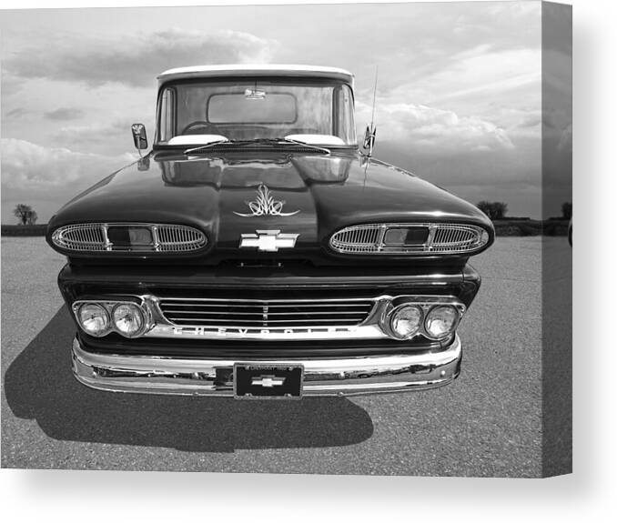 Chevrolet Truck Canvas Print featuring the photograph 1960 Chevy Truck by Gill Billington