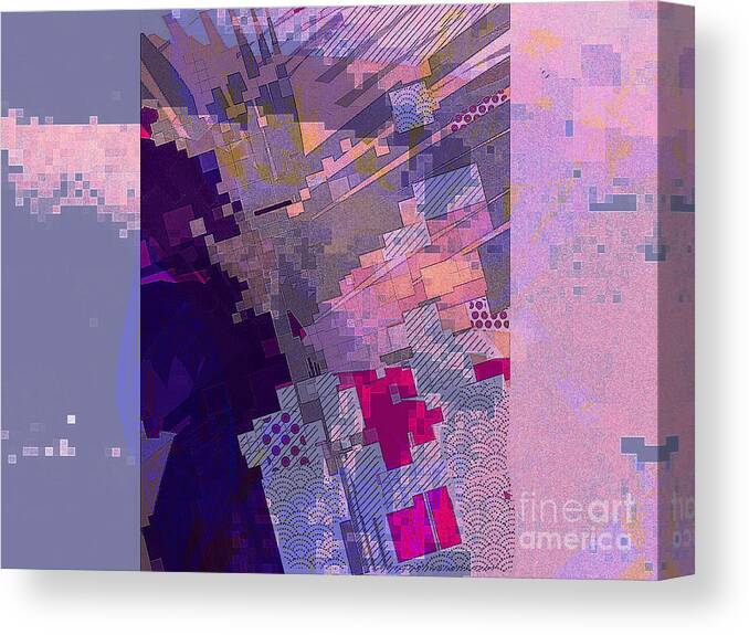 Geometric Canvas Print featuring the digital art From Above by Cooky Goldblatt
