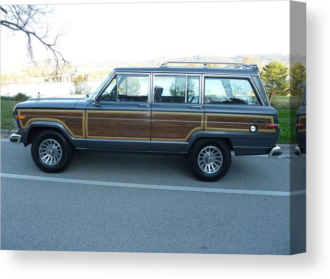 Jeep Grand Wagoneer Canvas Print featuring the photograph Jeep Grand Wagoneer #2 by Jackie Russo