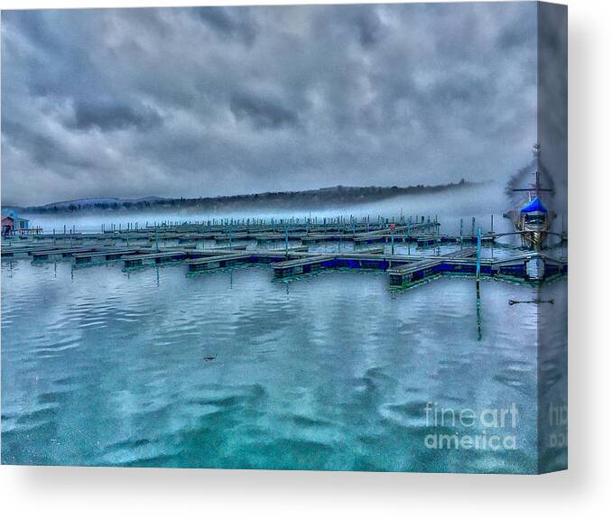 Water Canvas Print featuring the photograph Waiting for Summer #3 by William Norton