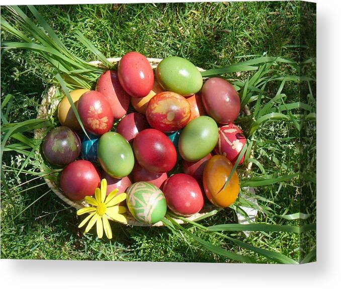 Easter Canvas Print featuring the digital art Easter #3 by Maye Loeser