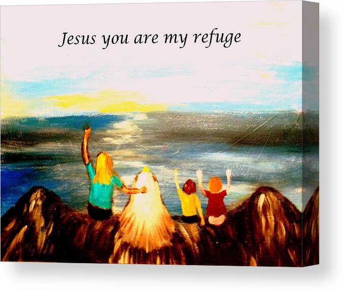 Refuge Canvas Print featuring the painting Freedom #3 by Amanda Dinan