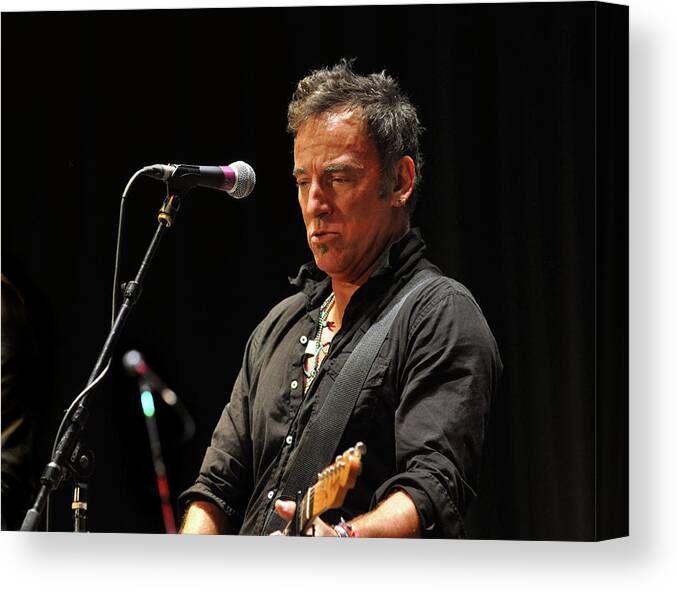 Springsteen Canvas Print featuring the photograph Bruce Springsteen #4 by Jeff Ross