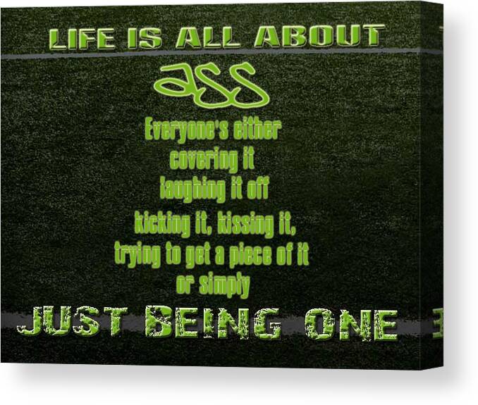 Statement Canvas Print featuring the digital art Statement #4 by Maye Loeser