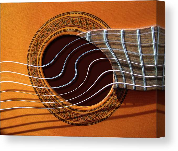 Guitar Canvas Print featuring the photograph 4325 by Peter Holme III