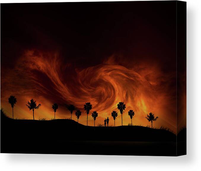 Clouds Canvas Print featuring the photograph 4679 by Peter Holme III