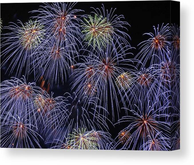 4th Of July Canvas Print featuring the digital art 4th Of July by Super Lovely