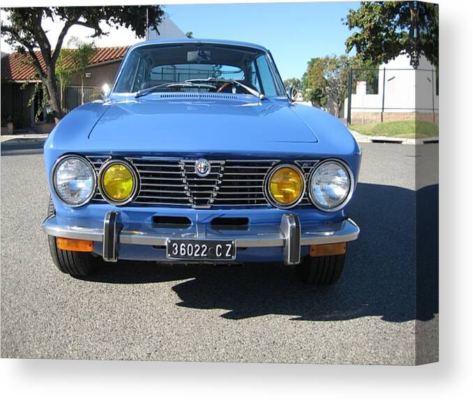 Alfa Romeo Gtv Canvas Print featuring the photograph Alfa Romeo GTV #5 by Mariel Mcmeeking