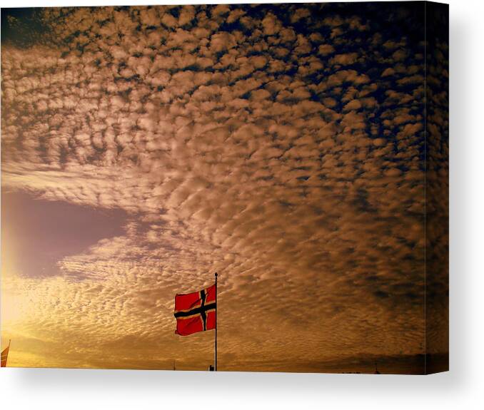 Norway Canvas Print featuring the photograph Norway #5 by Paul James Bannerman