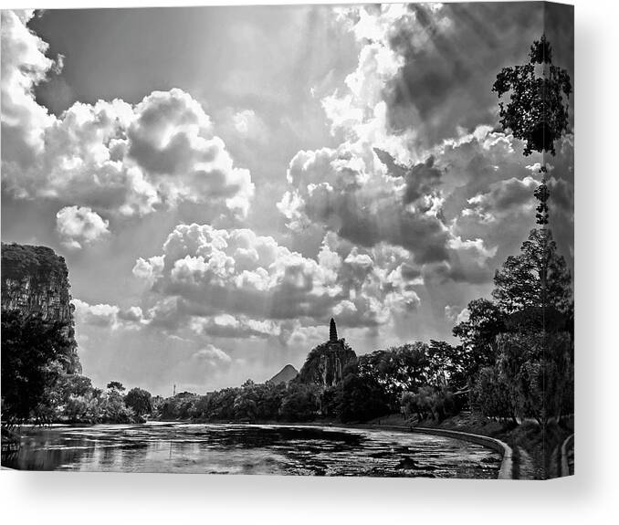 China Canvas Print featuring the photograph China Guilin landscape scenery photography #6 by Artto Pan