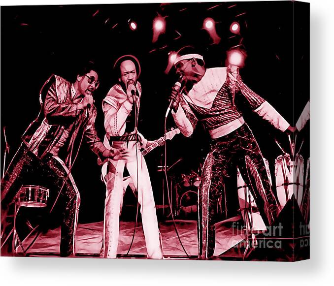 Earth Wind And Fire Canvas Print featuring the mixed media Earth Wind and Fire Collection #6 by Marvin Blaine