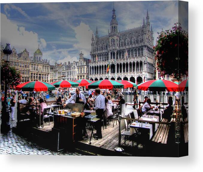 Brussels Belgium Canvas Print featuring the photograph Brussels BELGIUM #9 by Paul James Bannerman