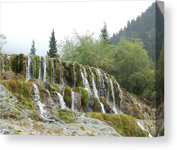 Waterfall Canvas Print featuring the photograph Waterfall #9 by Mariel Mcmeeking