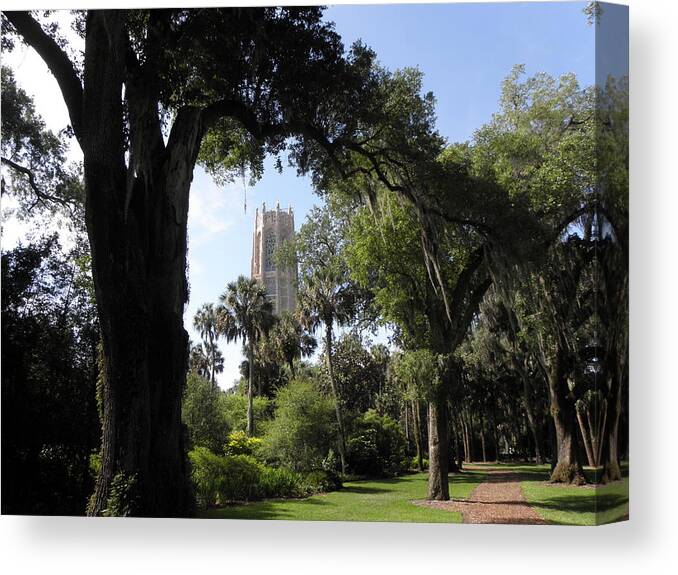 Bok Tower Canvas Print featuring the photograph A Path To The Tower by Kim Galluzzo Wozniak