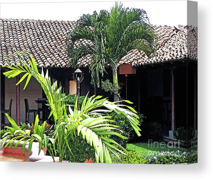 Restaurant Canvas Print featuring the photograph A Piece of Nicaragua by Lydia Holly