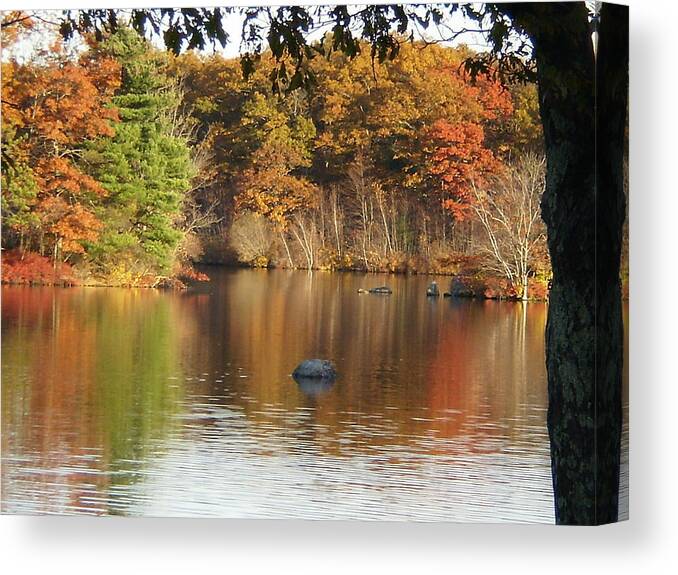 Water Canvas Print featuring the photograph A Ripple in Time by Barbara Hayes