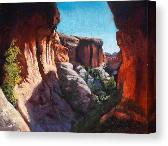 Landscape Canvas Print featuring the painting A Special Place by Sandi Snead