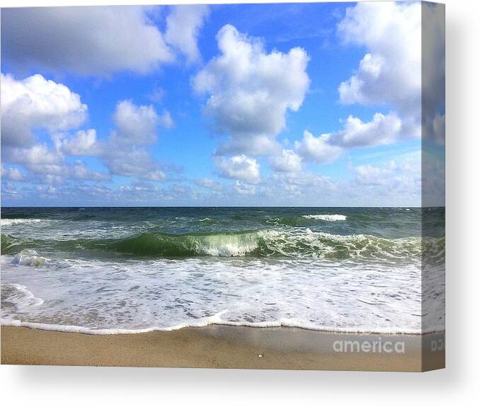 Art Canvas Print featuring the photograph A Wave to Ride by Shelia Kempf