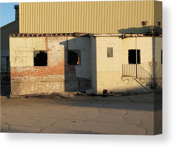Industry Canvas Print featuring the photograph Abandoned Industrial Site #1 by Scott Kingery