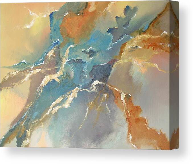 Abstract Art Canvas Print featuring the painting Abstract #04 by Raymond Doward