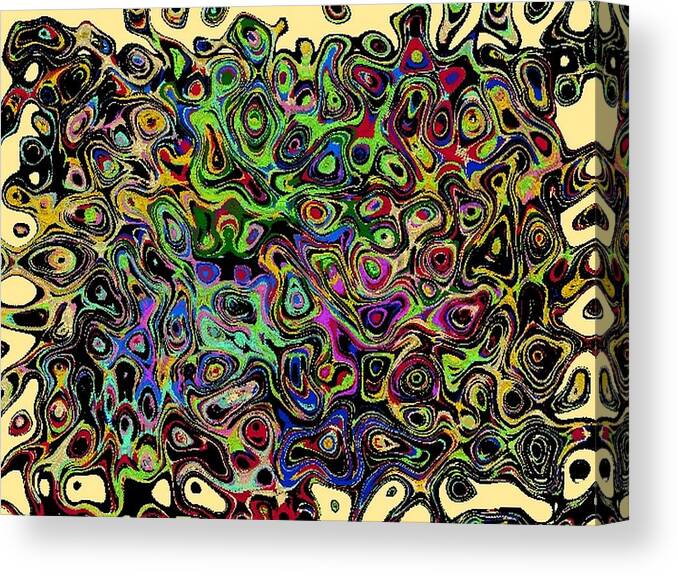Abstract Canvas Print featuring the photograph Abstract 1 by Miguel Ponce