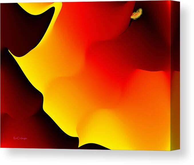 Abstract Canvas Print featuring the digital art Abstract 515 8 by Kae Cheatham