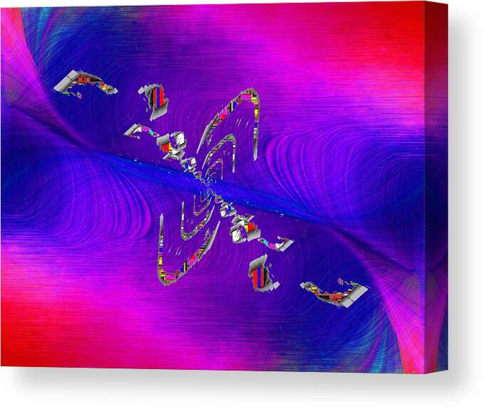 Abstract Canvas Print featuring the digital art Abstract Cubed 350 by Tim Allen